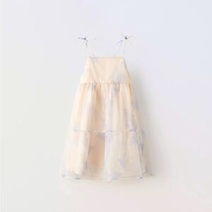 NEW WOT Zara Tie Dye Organza Dress